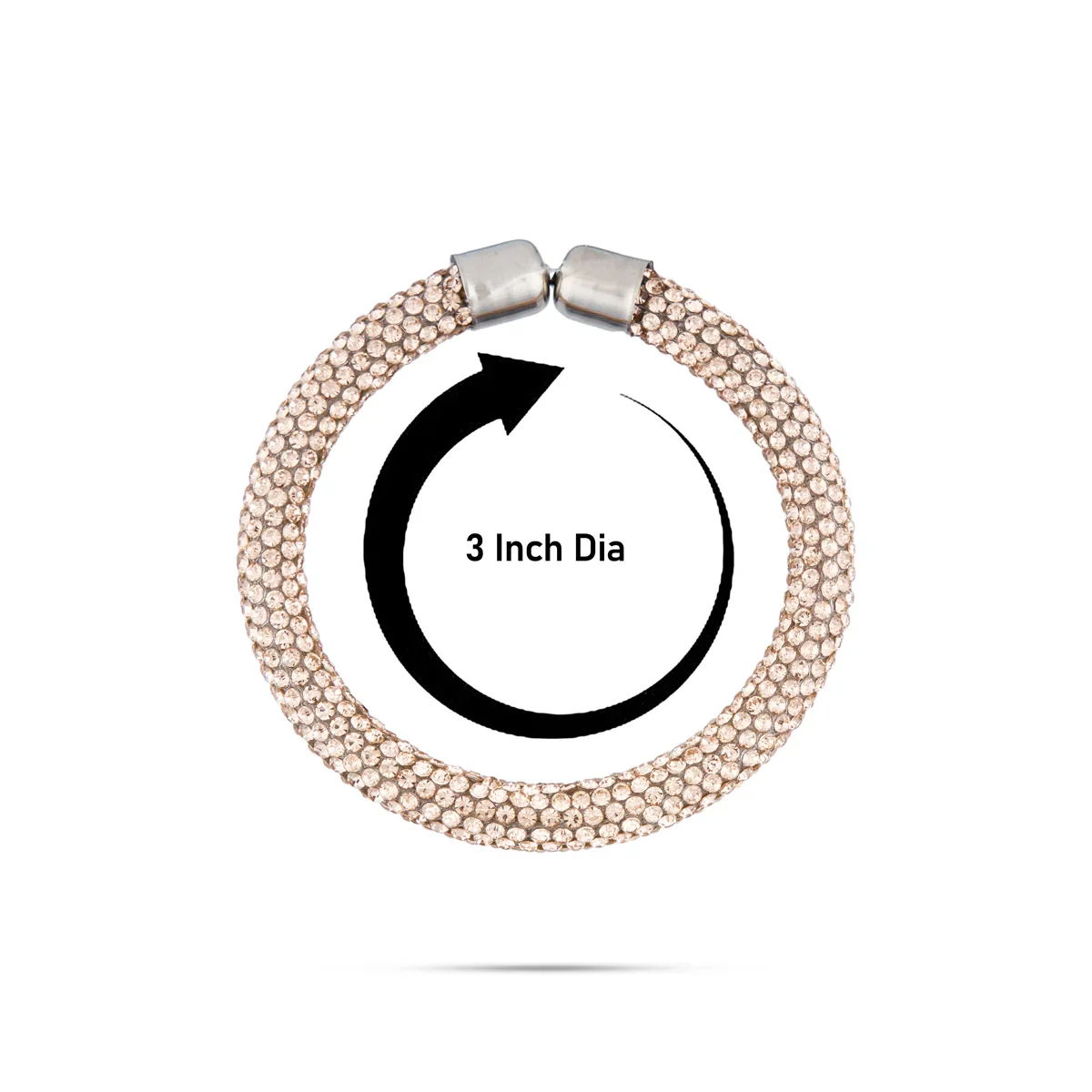 Stone Kada - 3 Inches | Hand Kada/ Stone Jewelry/ Hand Jewelry - Image 3