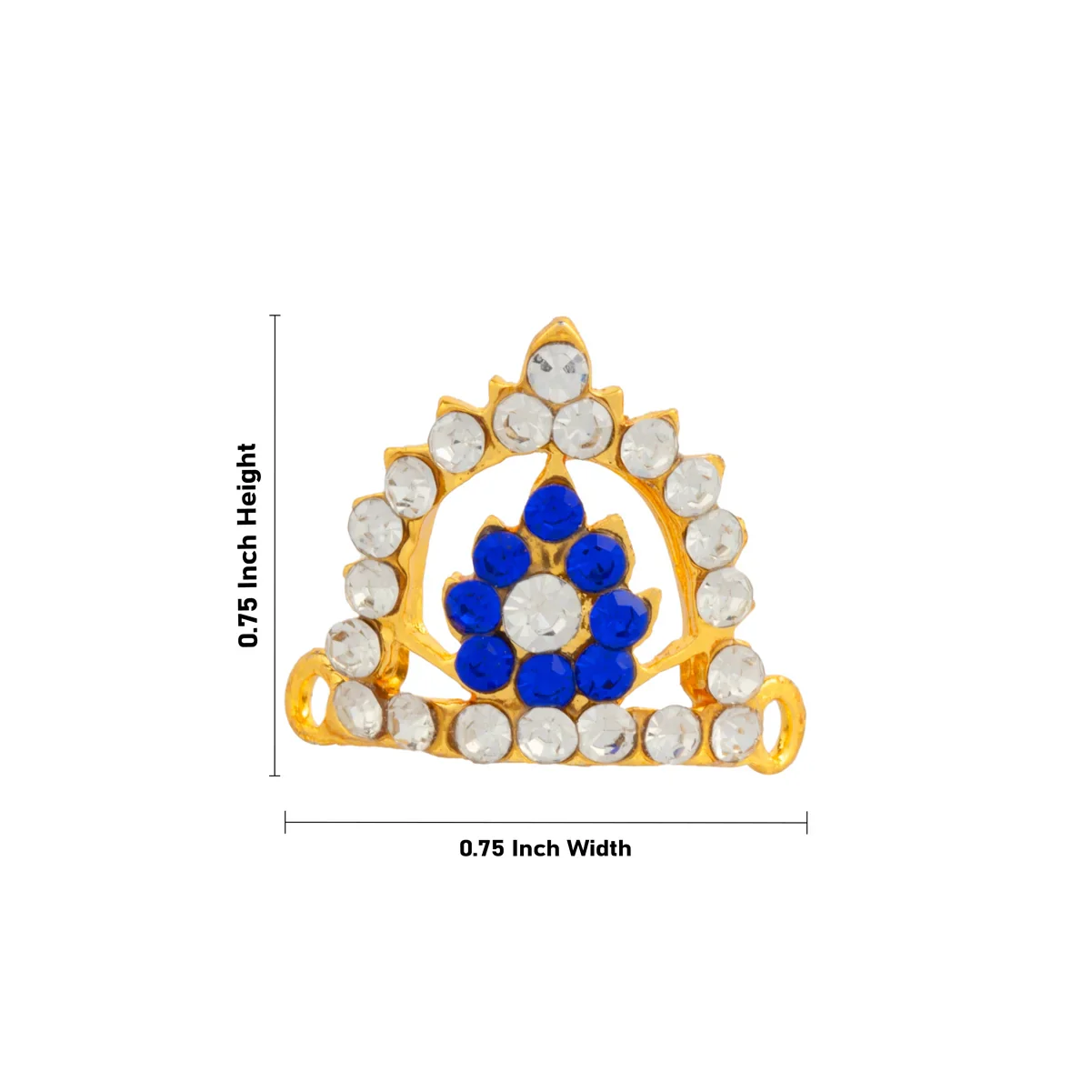 Stone Kireedam - 0.75 Inch | Crown/ Stone Mukut for Deity - Image 4