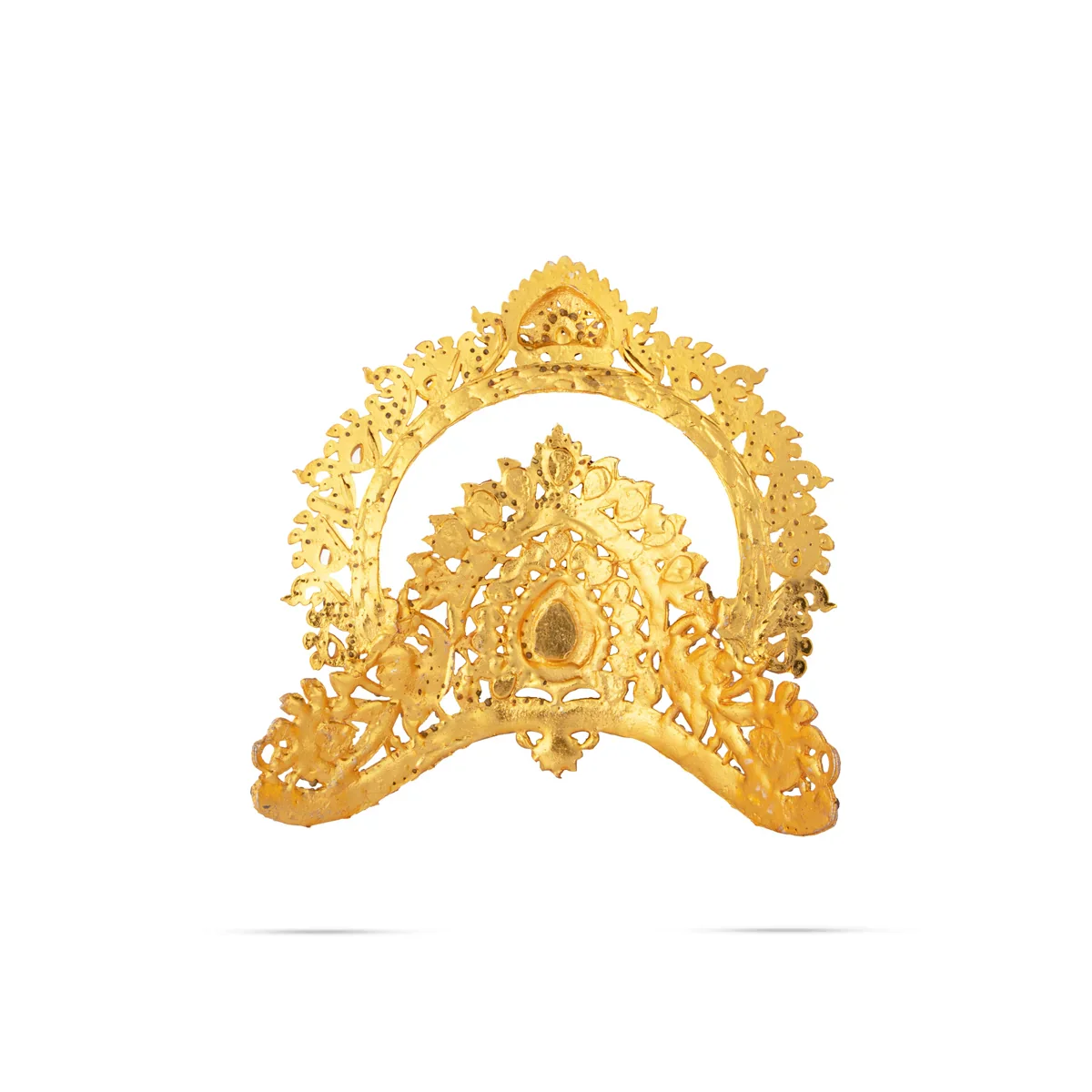Stone Kireedam - 5 Inches | Half Mukut/ Crown/ Stone Jewellery for Deity - Image 10