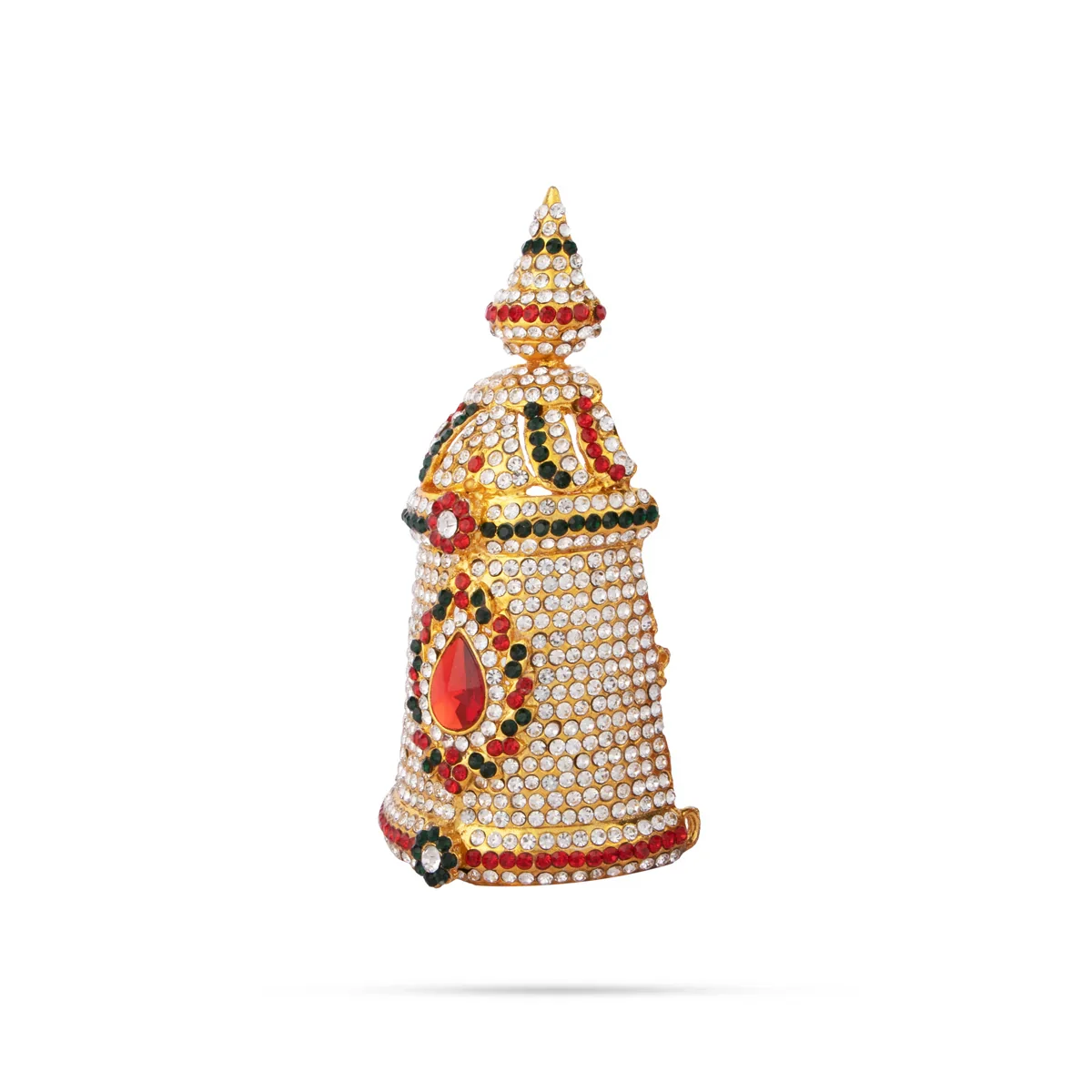 Stone Kireedam - 5 Inches | Half Mukut/ Crown/ Stone Jewellery for Deity - Image 5