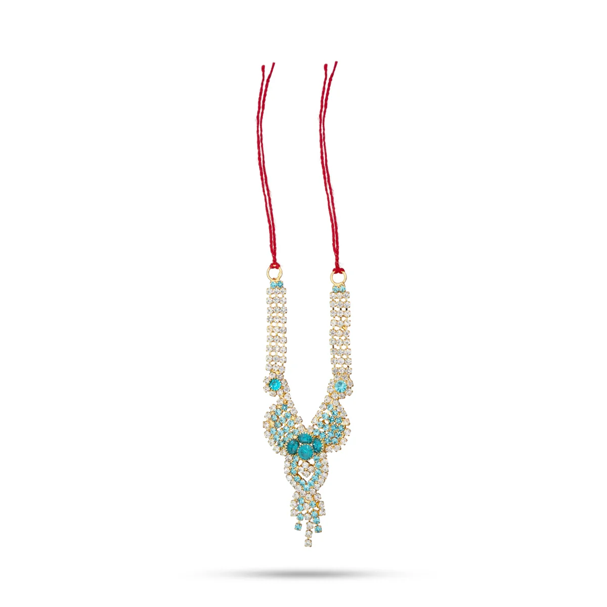 Stone Necklace - 1.5 Inches | Artificial Jewelry/ Stone Jewellery for Deity