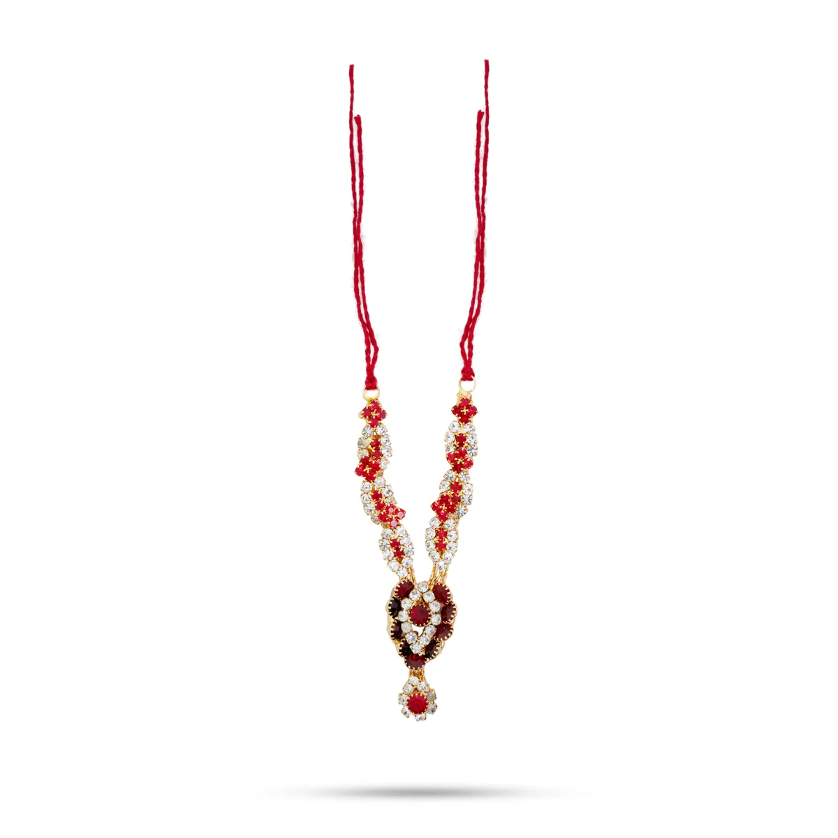 Stone Necklace - 1.5 Inches | Artificial Jewelry/ Stone Jewellery for Deity - Image 2