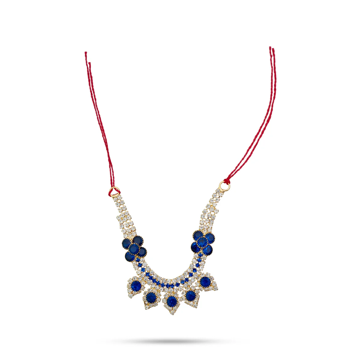 Stone Necklace - 1.5 Inches | Artificial Jewelry/ Stone Jewellery for Deity - Image 9