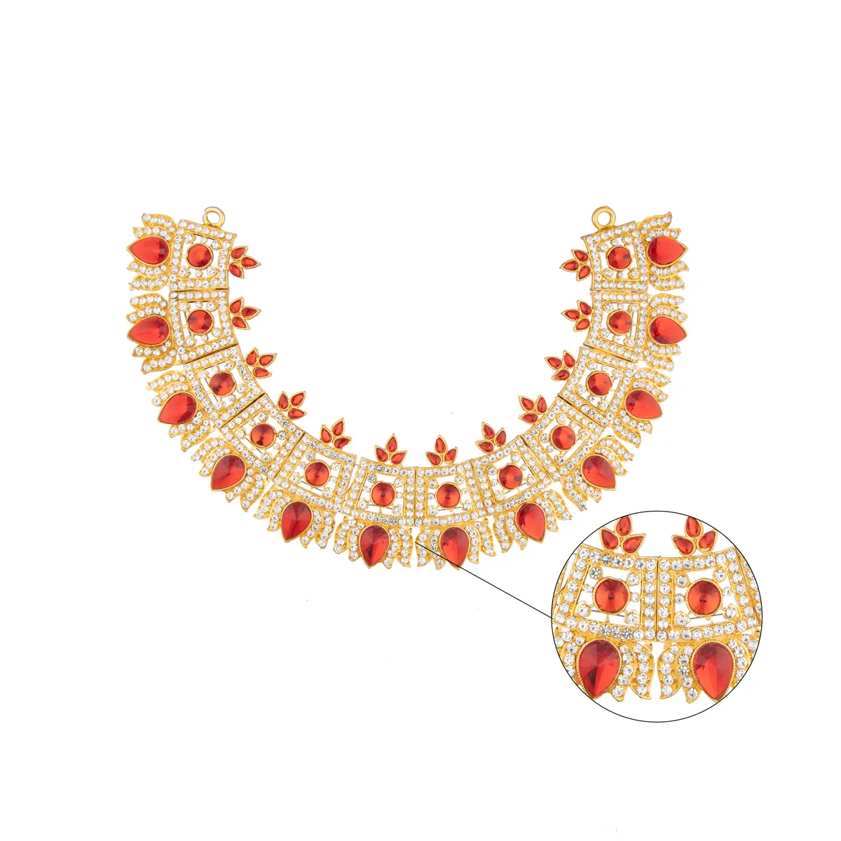 Stone Necklace - 5 Inches | Stone Jewelry/ Jewellery for Deity - Image 2