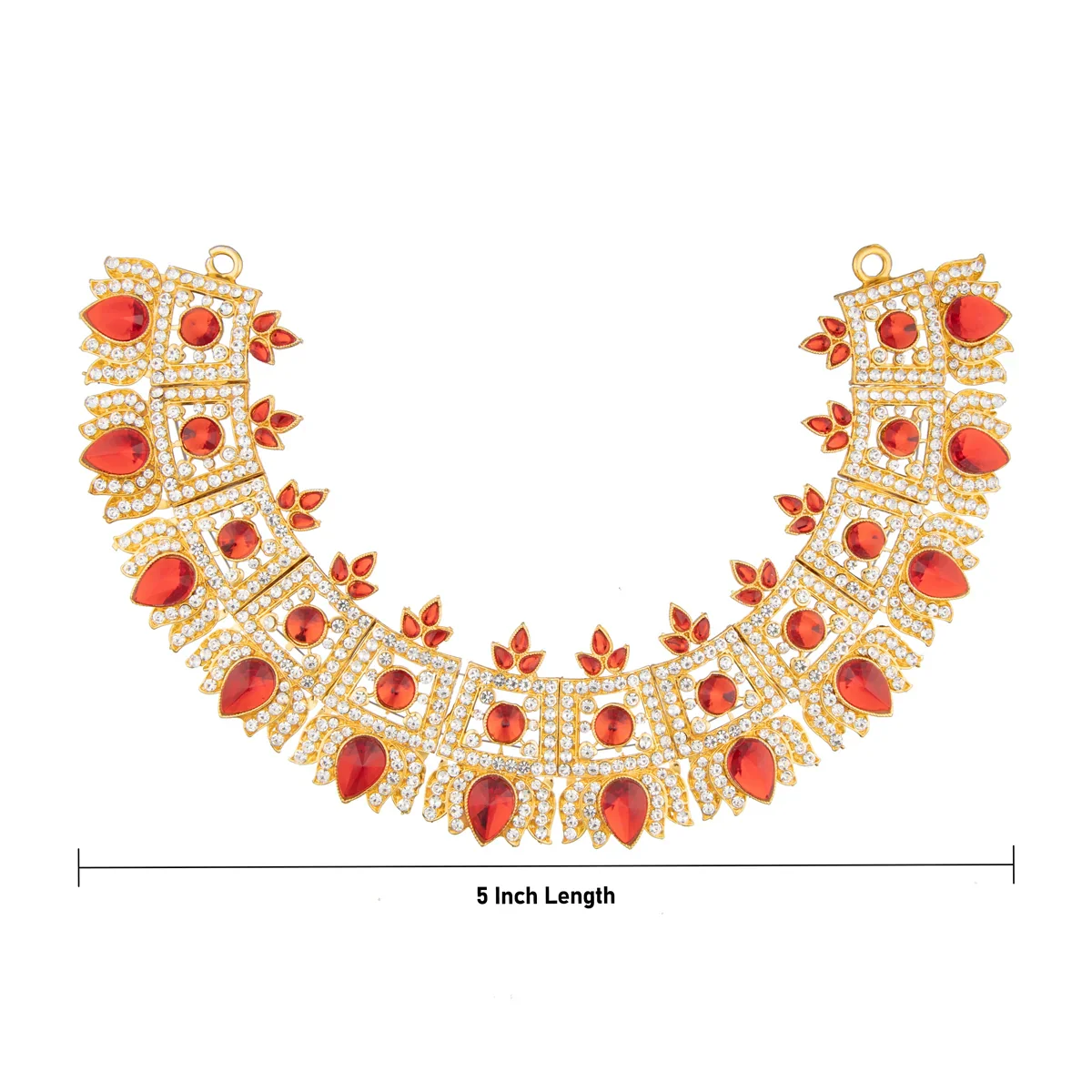 Stone Necklace - 5 Inches | Stone Jewelry/ Jewellery for Deity - Image 3