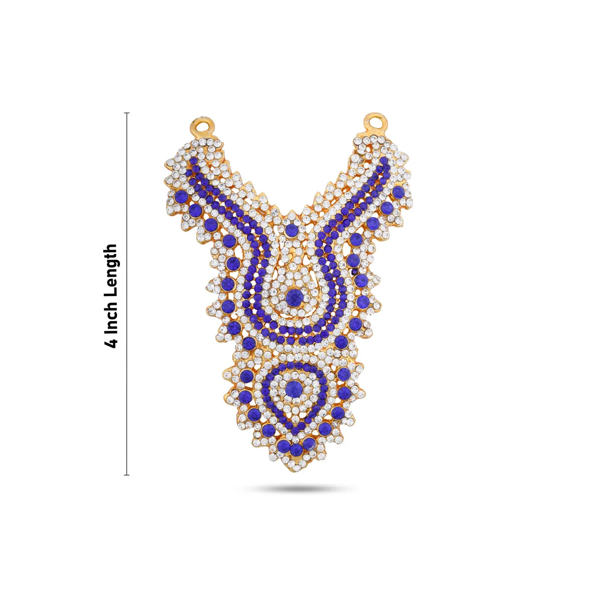 Stone Necklace - 4 Inches | Artificial Jewelry/ Stone Jewellery For Deity Decor - Image 3