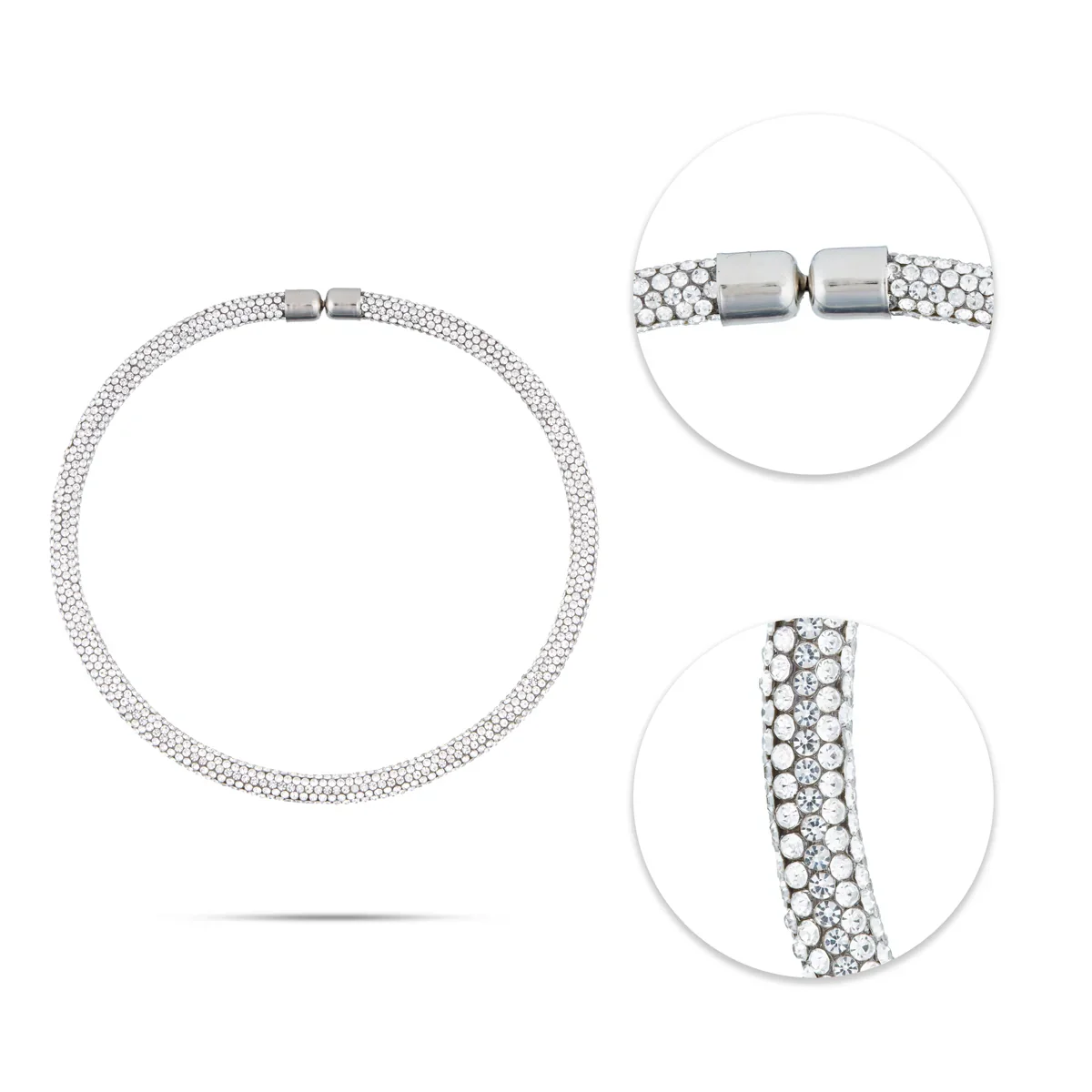 Stone Necklace & Earring Set - 6 Inches | Stone Jewelry/ Stone Jewellery for Dance - Image 2