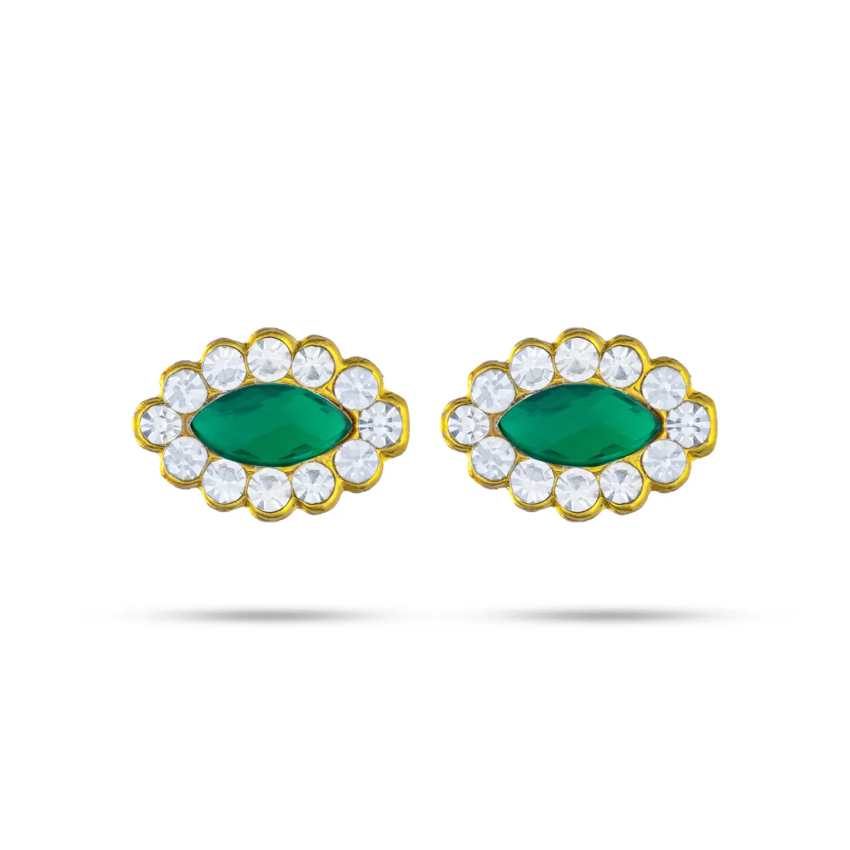 Stone Pottu - 6 Pcs | Small Stone Bindi/ Swamy Alangaram/ Tilak Stone For Deity Decoration - Image 2