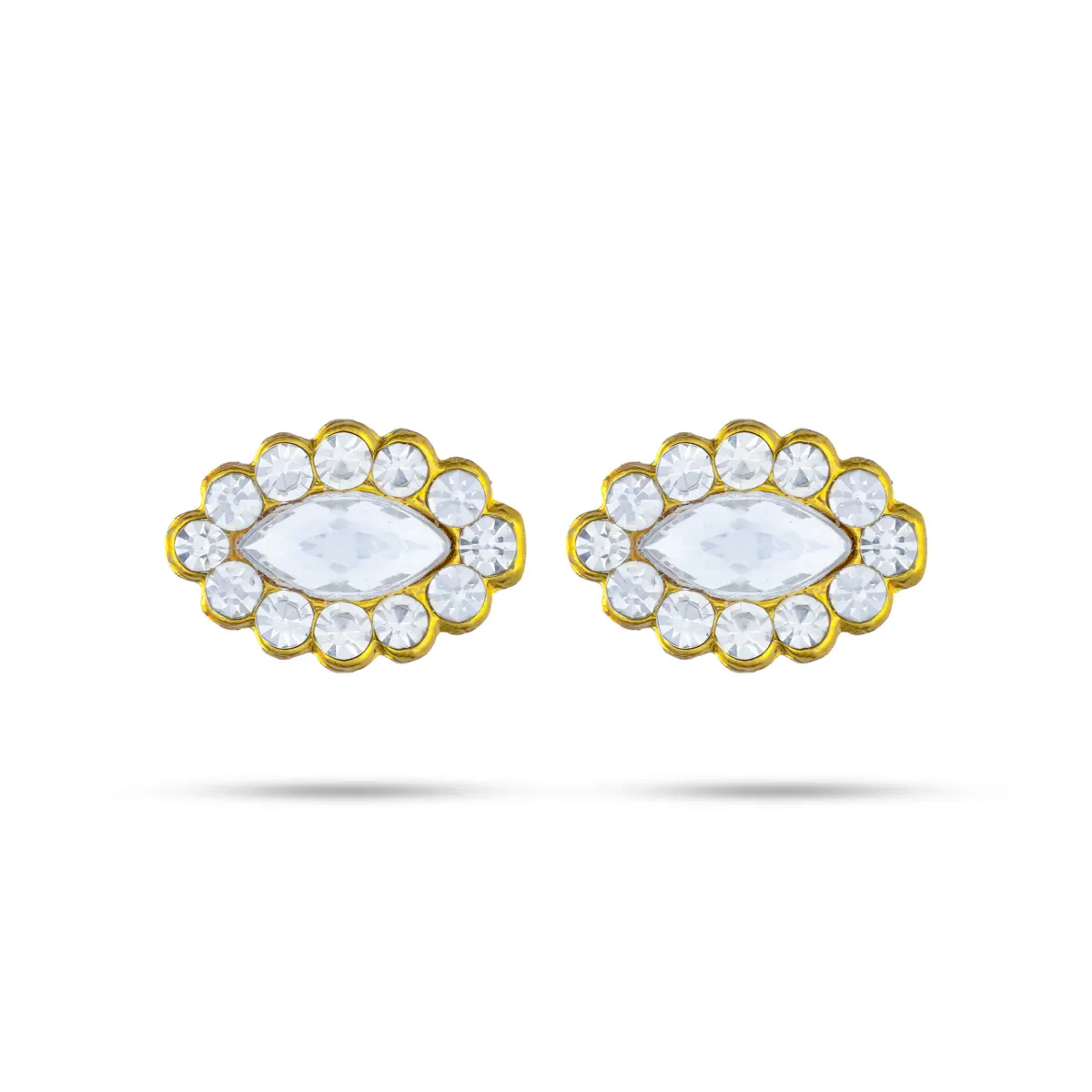 Stone Pottu - 6 Pcs | Small Stone Bindi/ Swamy Alangaram/ Tilak Stone For Deity Decoration - Image 3