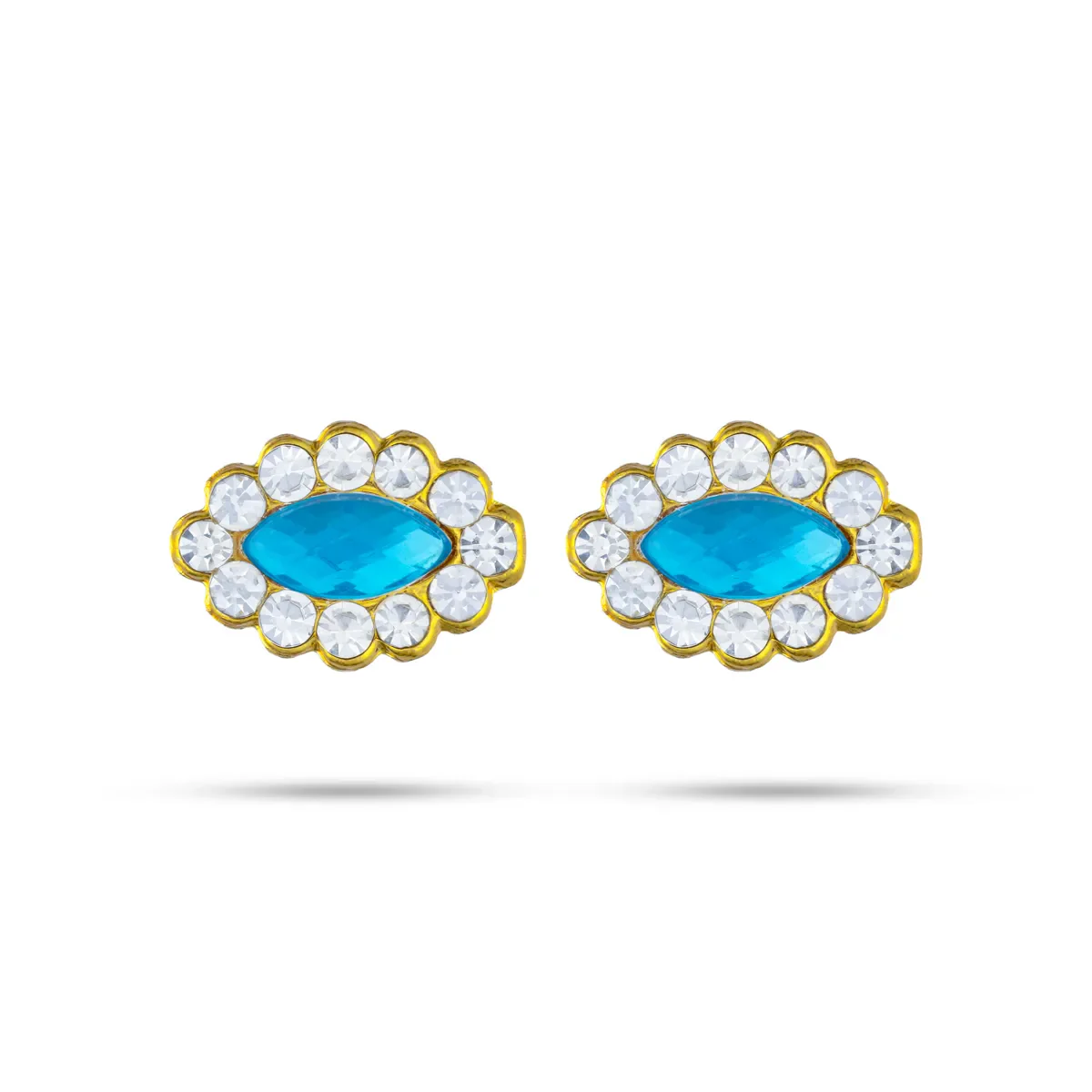 Stone Pottu - 6 Pcs | Small Stone Bindi/ Swamy Alangaram/ Tilak Stone For Deity Decoration - Image 4