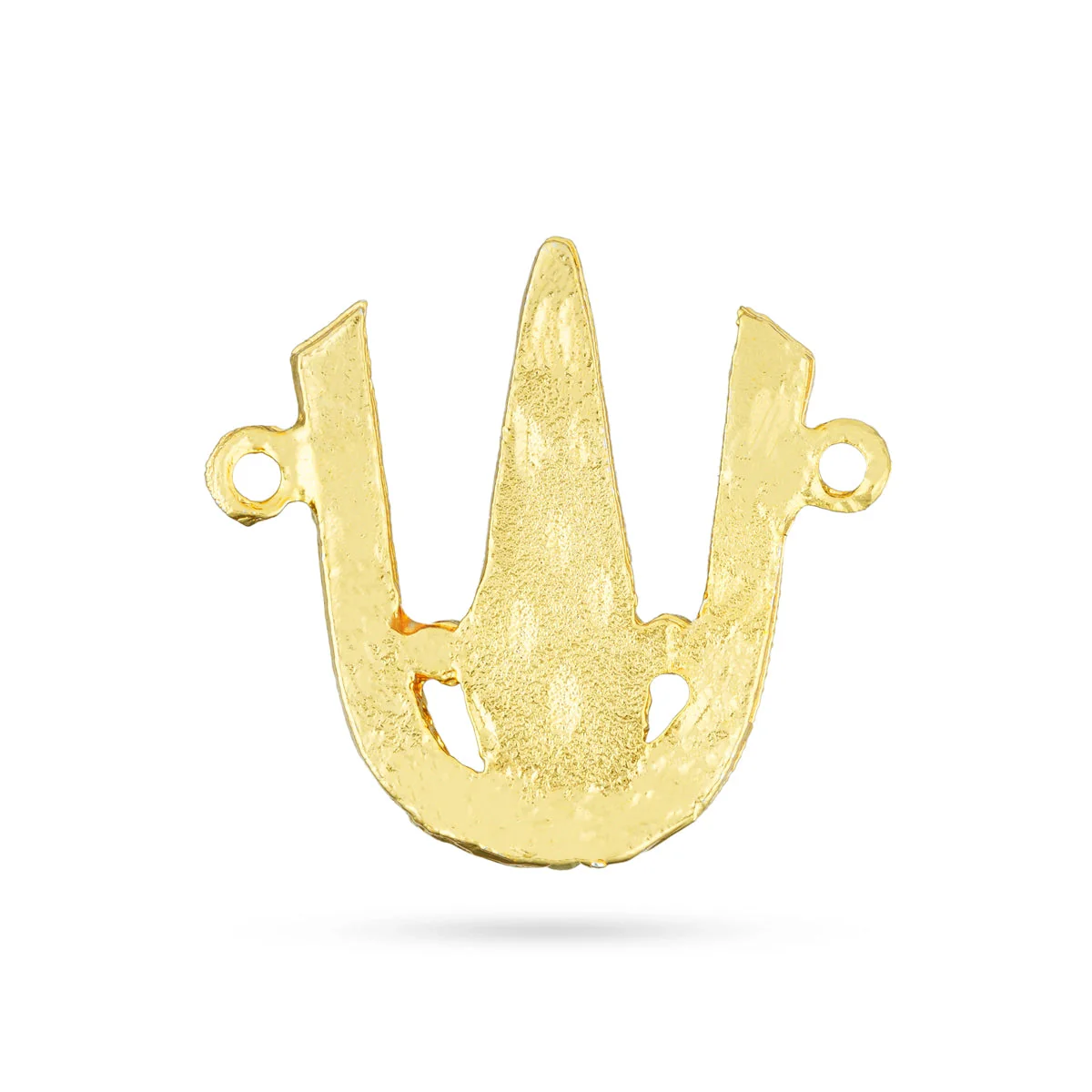 Stone Vishnu Tilak - 1.25 x 1.25 Inches | Stone Vishnu Bhagwan Tilak/ U Shape Vishnu Namam for Deity Decor - Image 2