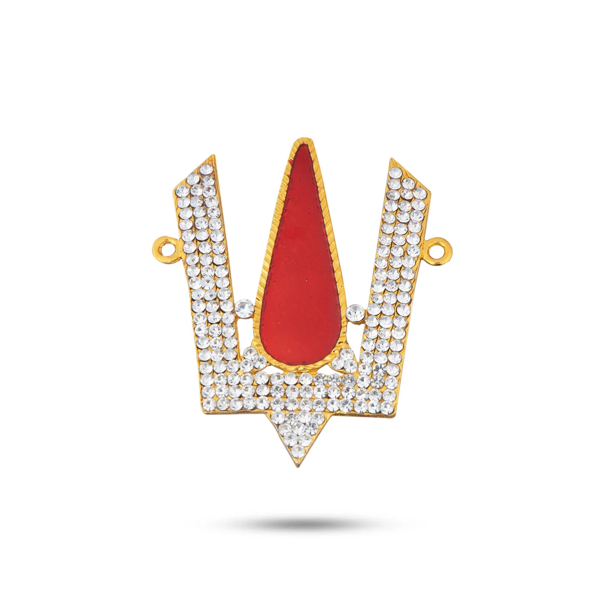 Stone Vishnu Tilak - 2.5 x 2 Inches | Perumal Namam/ V Shape Stone Namam for Deity Decor