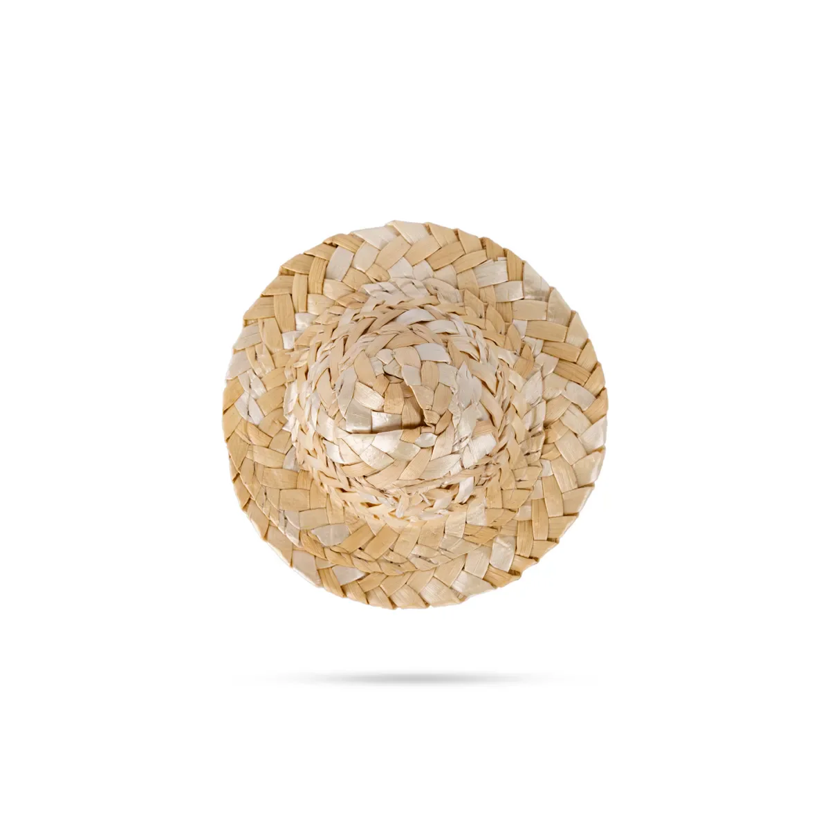 Straw Hat - 1 X 3 Inches | Straw Cap Headwear/ Grass Cap For Deity Decor - Image 3