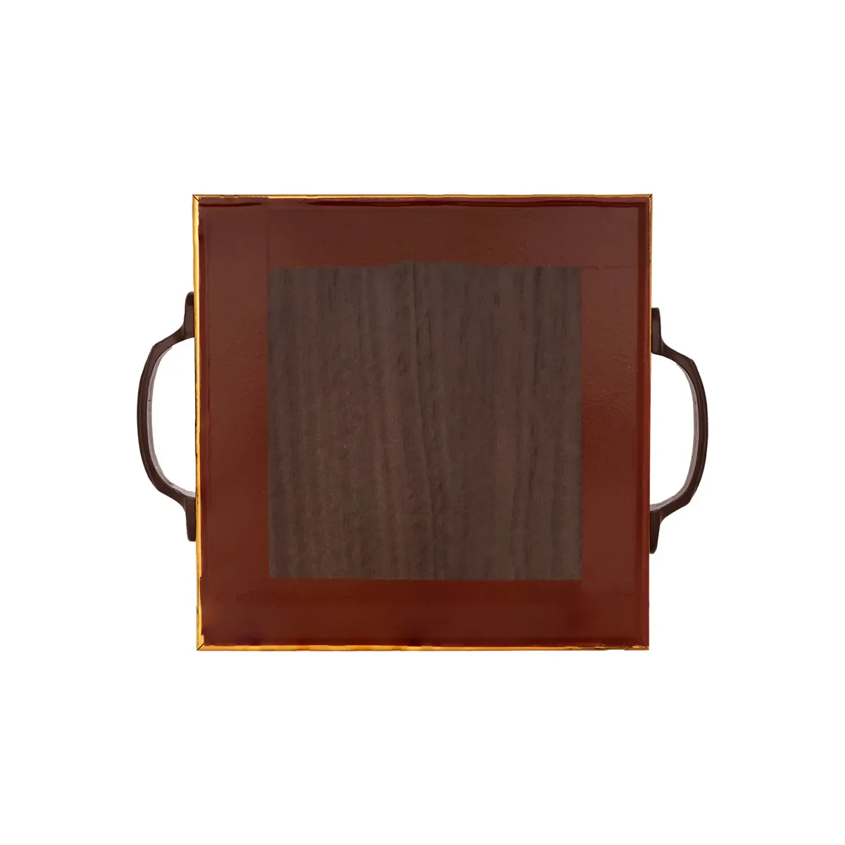 Swan Tanjore Glass Painting Tray - 6 X 6 Inches | Thanjavur Decorative Plate/ Wooden Serving Tray For Home - Image 5