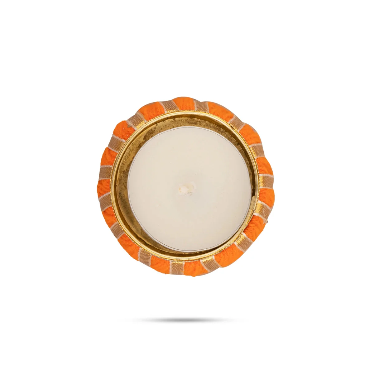 T Light Candle Set - 2 x 1.5 Inches | 3 Pcs/ Damru Design Tea Light Candles/ Tea Light Lamp for Home - Image 5