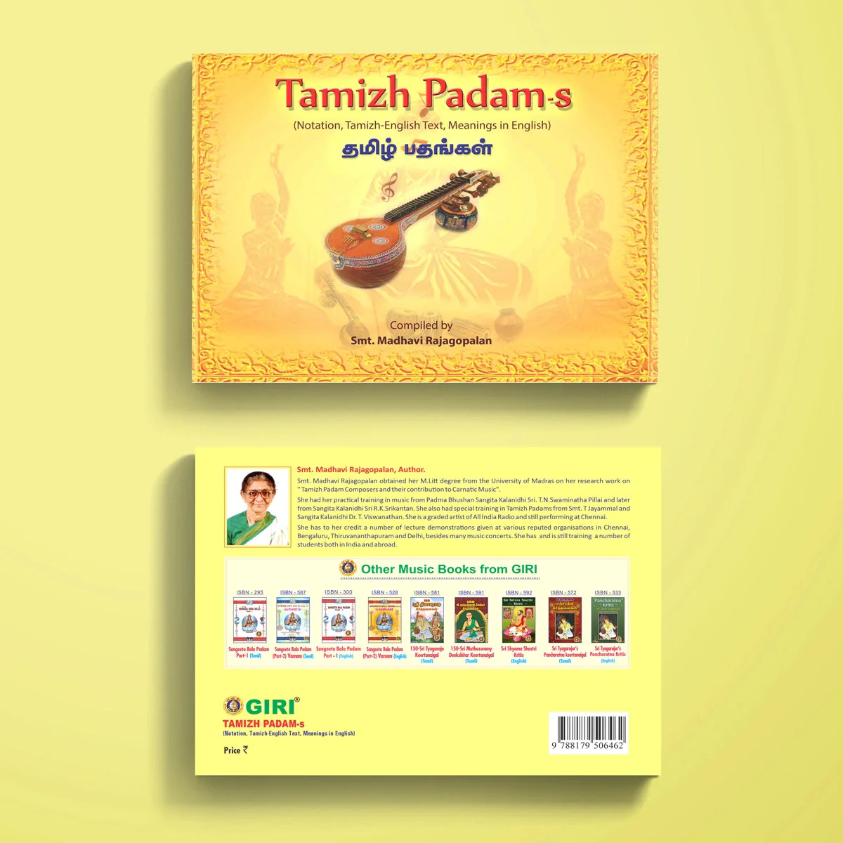 Tamizh Padams Notation,Tamil - English Text,Meanings In English | Madhavi Rajagopalan/ Music Book For Musical Practice - Image 2