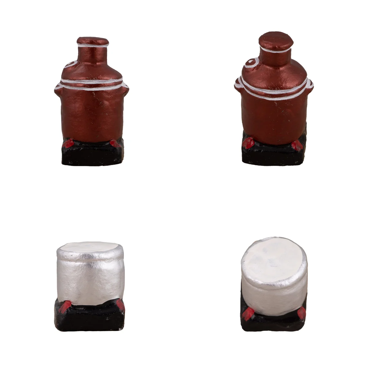 Tea Shop Clay Golu Bommai Set - 7 x 3 Inches | Giri Golu Doll/ Navaratri Golu Bomma/Gombe/Bommai - Image 8