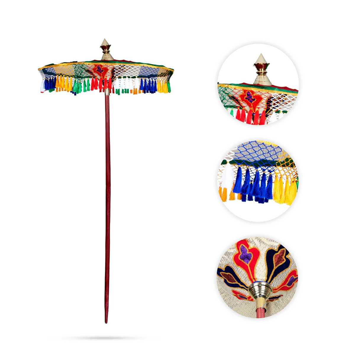 Temple Umbrella - 4 Feet | Kovil Kudai/ Decorative Umbrella/ Utsava Umbrella for Temple - Image 3