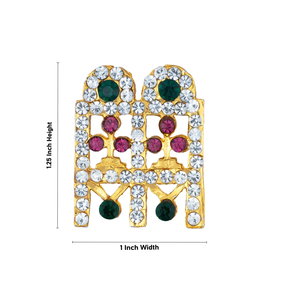 Thali Mangalsutra - 1.25 x 1 Inches | Multicolour Stone Thaali/ Thali Mangala Sutra for Deity - Image 2