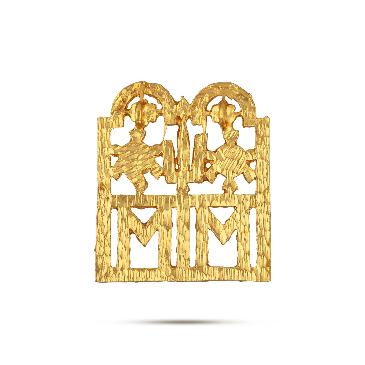Thali Mangalsutra - 1.75 x 1.5 Inches | Multicolour Stone Thaali/ Multicolour Stone Mangala Sutra for Deity - Image 3