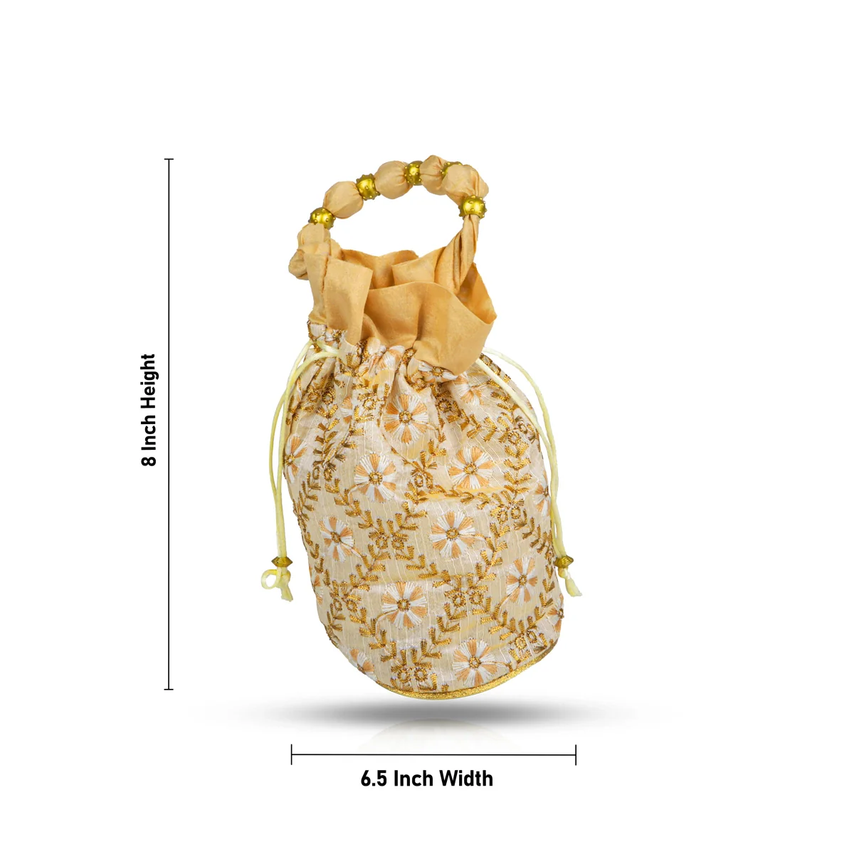 Thamboolam Bag - 8 x 6.5 Inches | Tambula Bag/ Potli Bag for Wedding/ Assorted Colour - Image 4