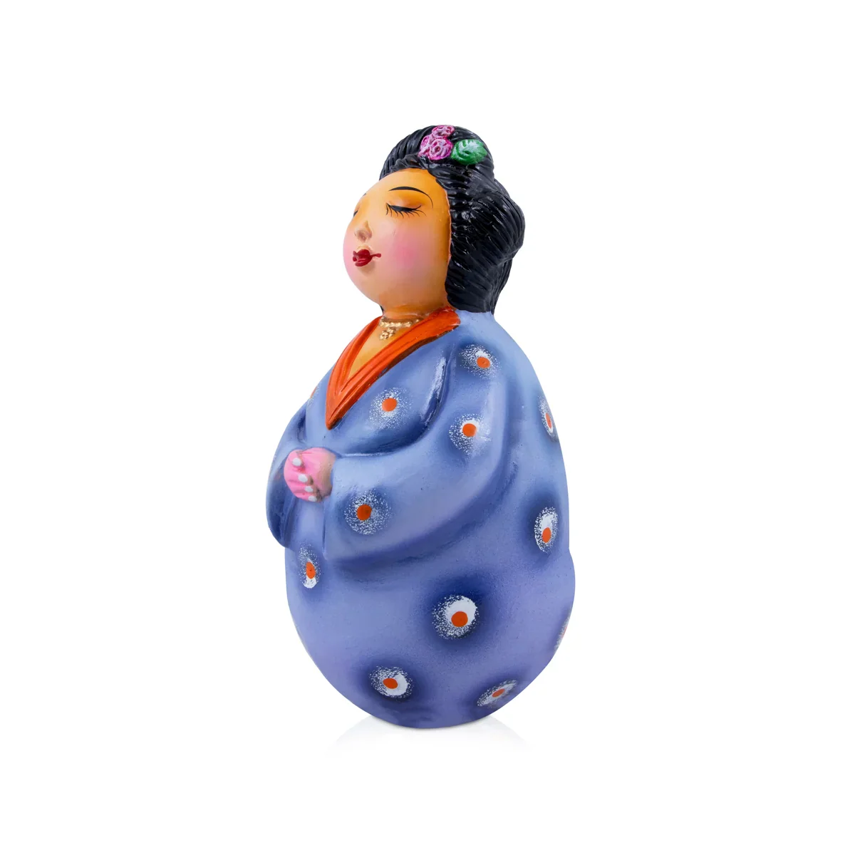 Thanjavur Dancing Doll Paper Mache Golu Bommai - 11 Inches | Giri Golu Doll/ Navaratri Golu Bomma/Gombe/Bommai - Image 2