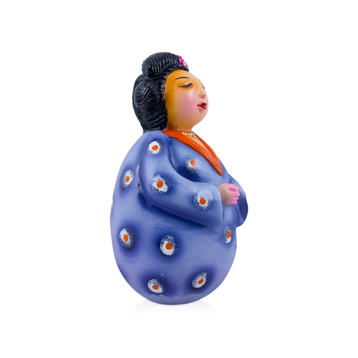 Thanjavur Dancing Doll Paper Mache Golu Bommai - 11 Inches | Giri Golu Doll/ Navaratri Golu Bomma/Gombe/Bommai - Image 3
