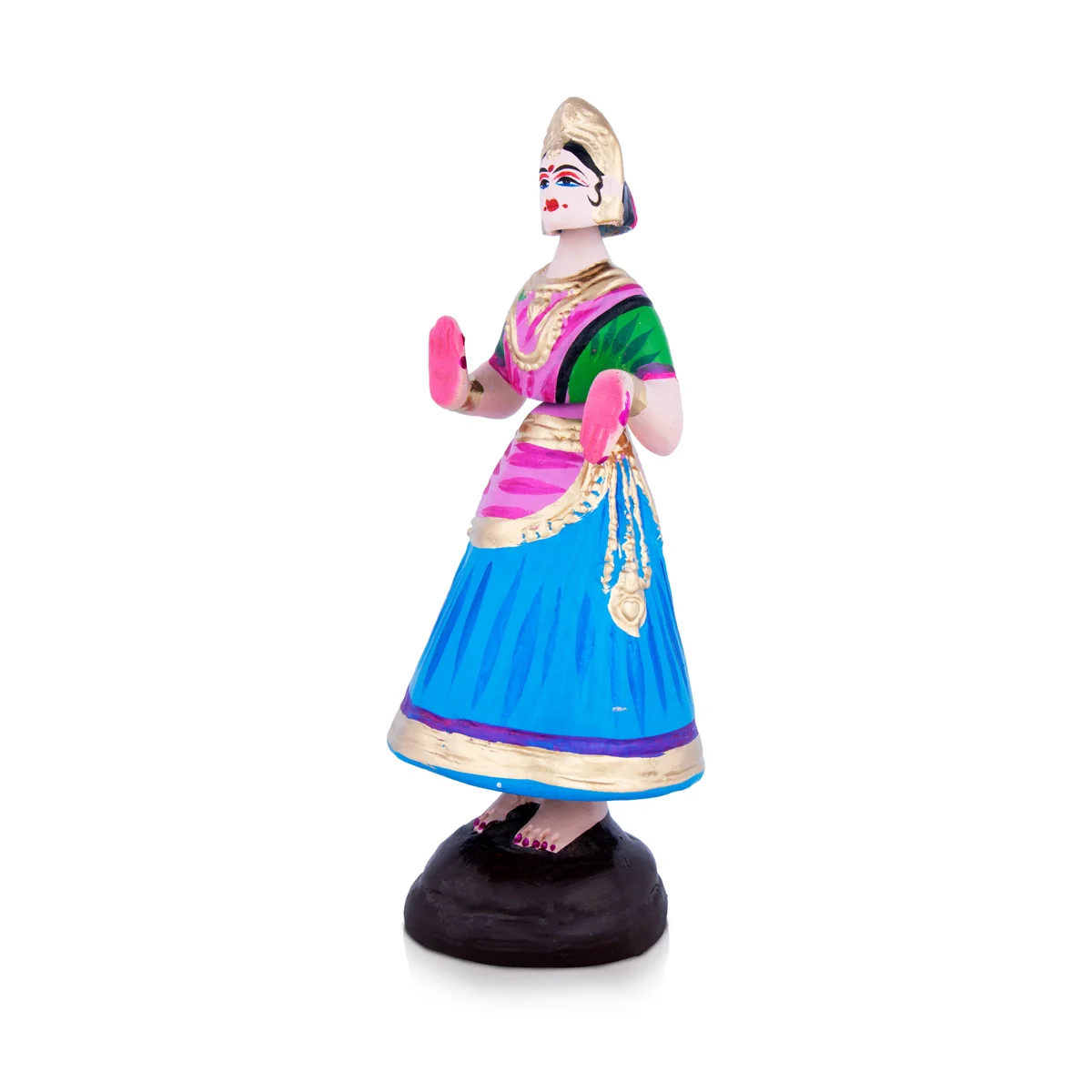 Thanjavur Dancing Doll Paper Mache Golu Bommai | Giri Golu Doll/ Navaratri Golu Bomma/Gombe/Bommai - Image 2