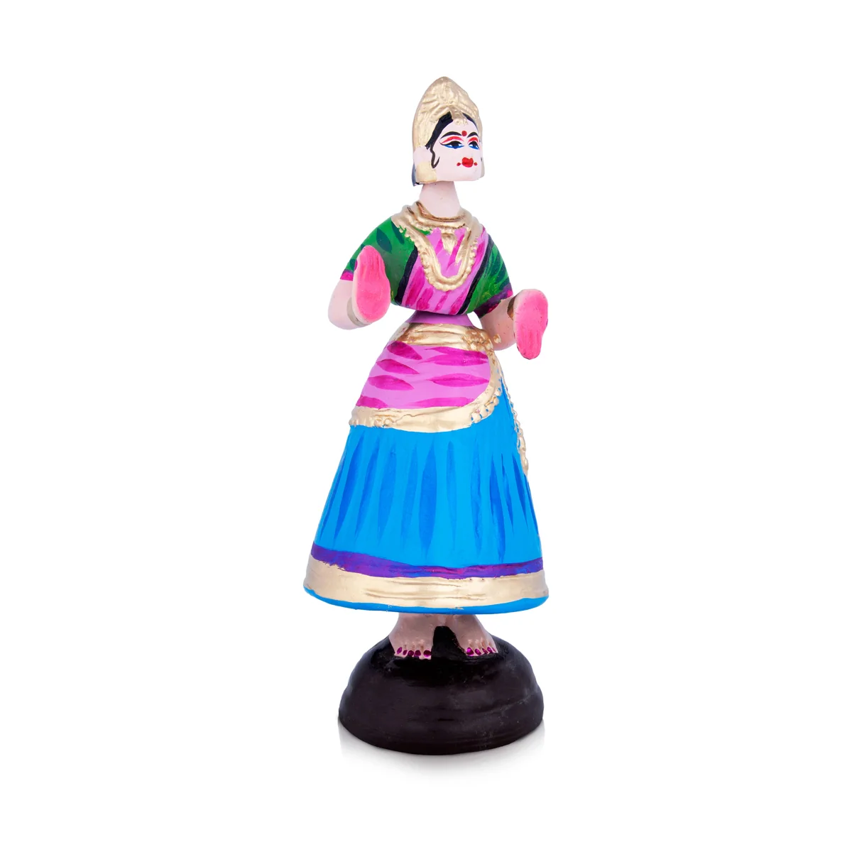 Thanjavur Dancing Doll Paper Mache Golu Bommai | Giri Golu Doll/ Navaratri Golu Bomma/Gombe/Bommai - Image 4