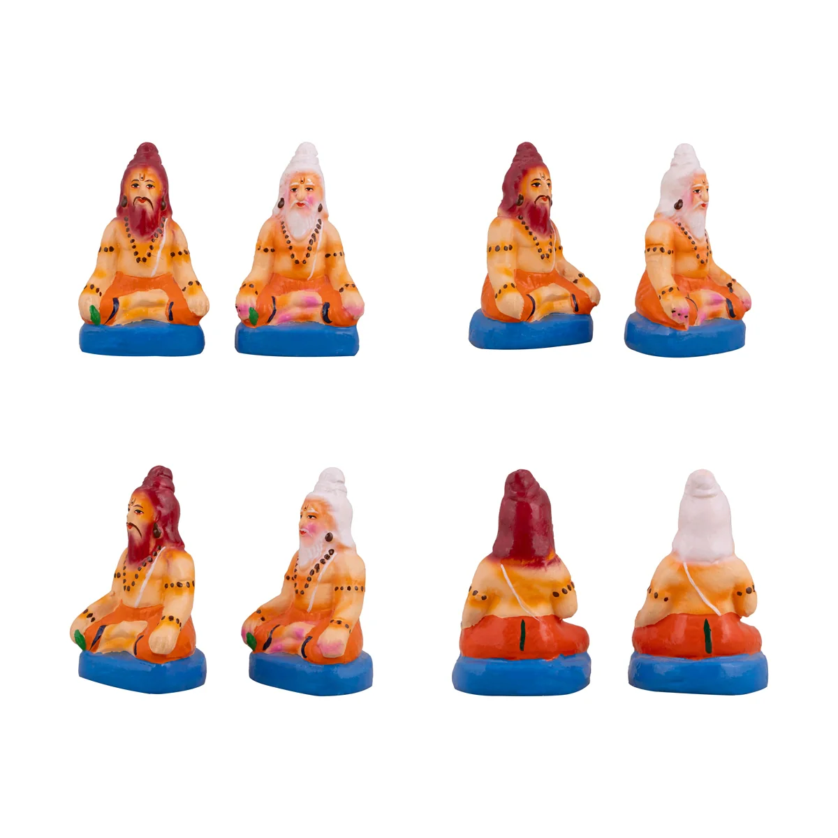 Tharka Vatham Clay Golu Bommai Set - 15 x 4 Inches | Giri Golu Doll/ Navaratri Golu Bomma/Gombe/Bommai - Image 5