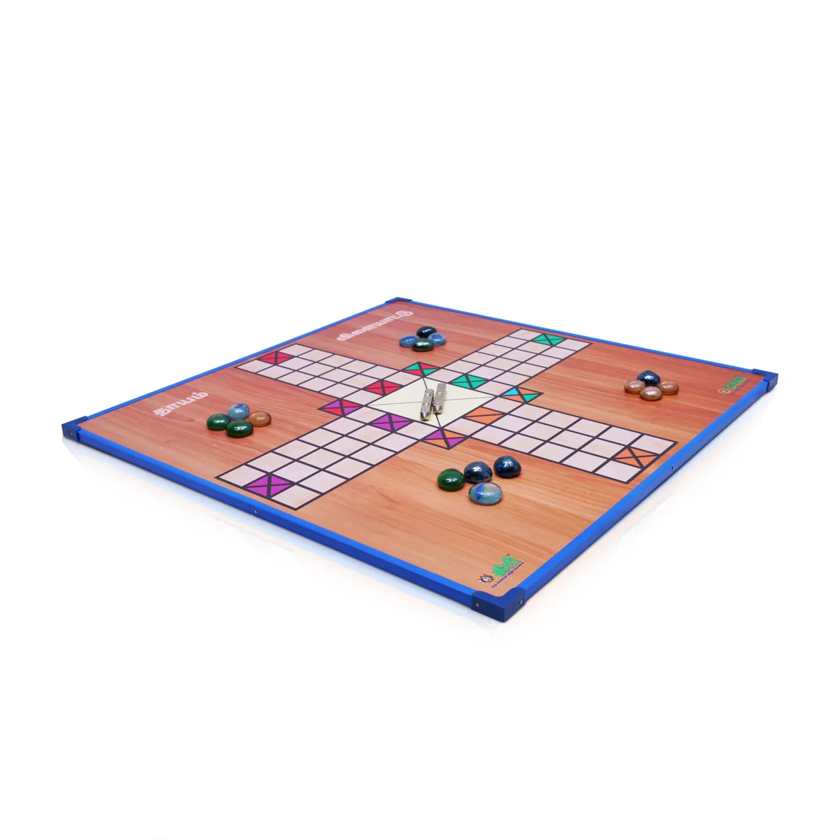 Thayam Game Board - 18 x 18 Inches | Pagade Game/ Chowka Bara Game/ Thayam Kattai With Thayam Board Game - Image 4