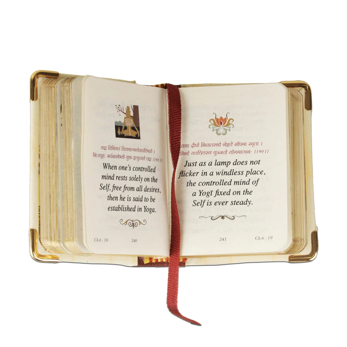 The Bhagavad Gita - Wooden Edition - English | by Veda Vyasa/ Hindu Holy Book A8 Size - Image 11