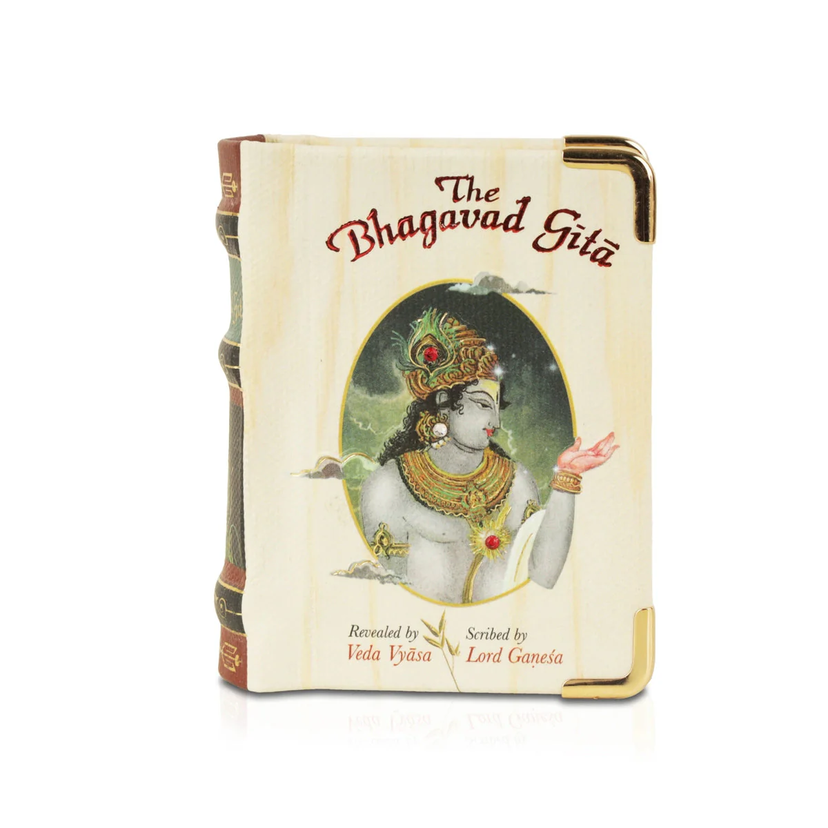 The Bhagavad Gita - Wooden Edition - English | by Veda Vyasa/ Hindu Holy Book A8 Size - Image 2