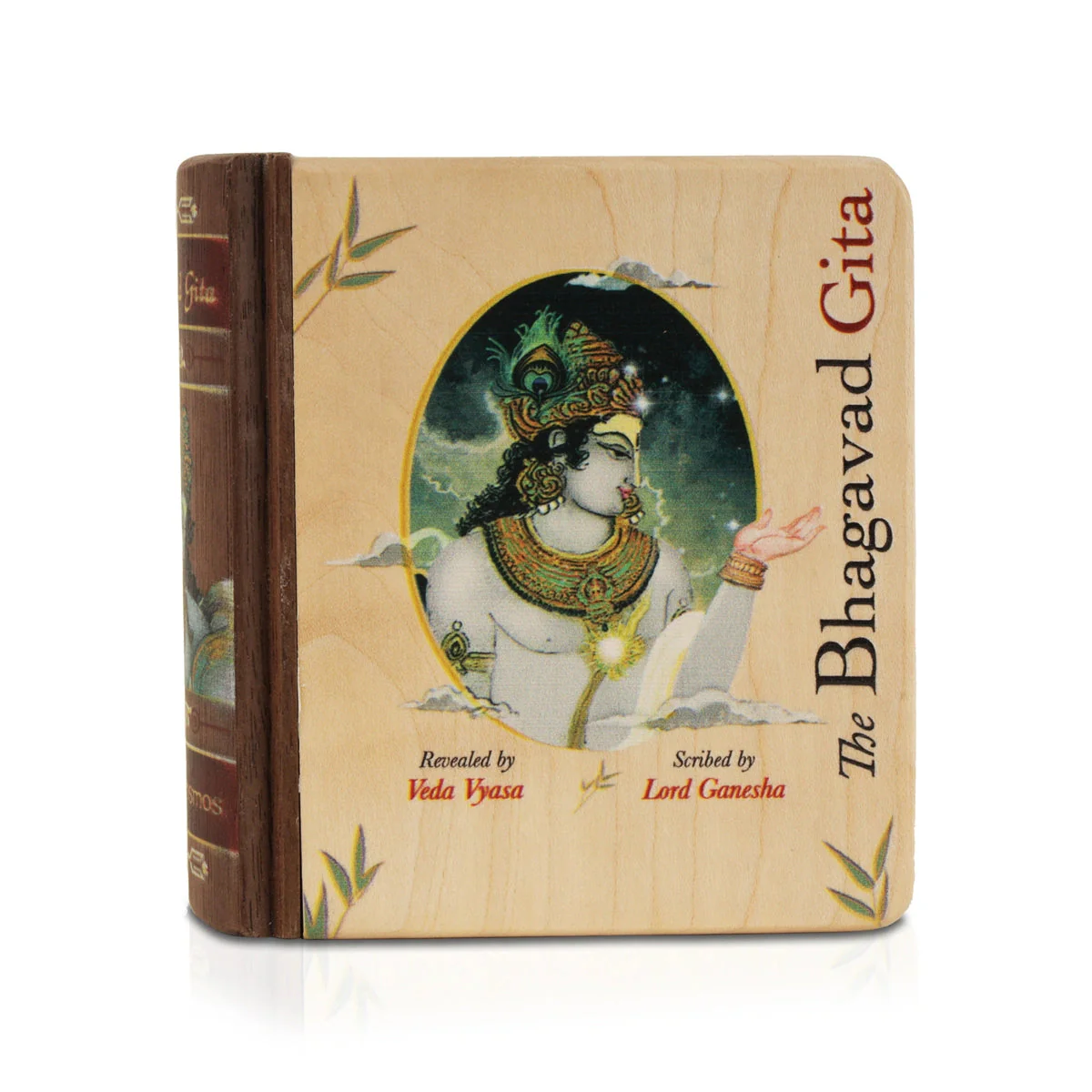 The Bhagavad Gita - Wooden Edition - English | by Veda Vyasa/ Hindu Holy Book A8 Size - Image 6