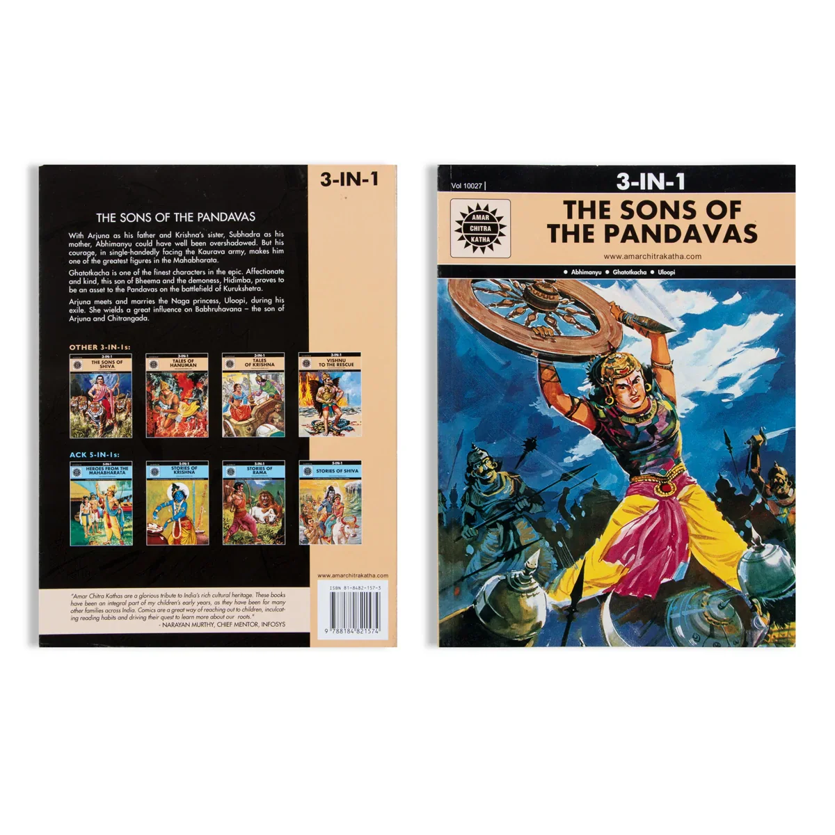 The Sons Of The Pandavas - English | by Anant Pai/ 3 In 1 Story Book - Image 2