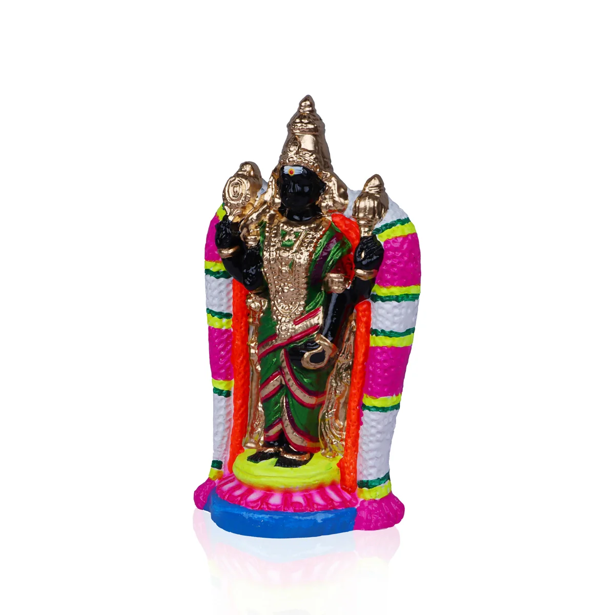 Thirukadaiyur Abirami Clay Golu Bommai- 11 X 5.5 Inches | Navaratri Golu Gombe/ Giri Golu Doll/ Navratri Decor - Image 2