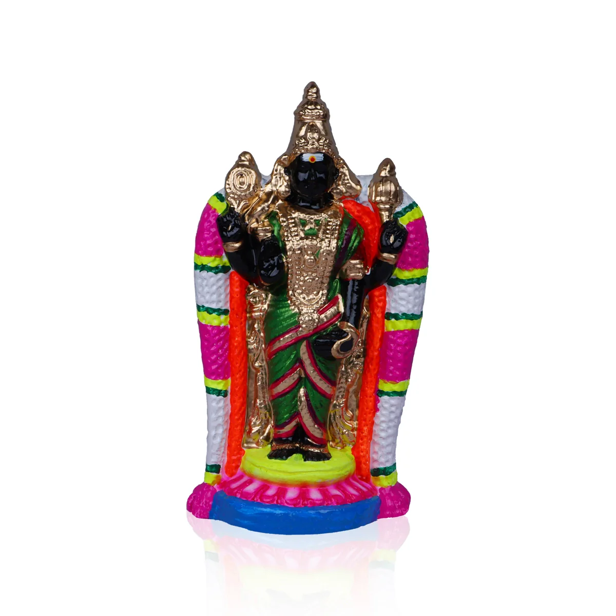 Thirukadaiyur Abirami Clay Golu Bommai- 11 X 5.5 Inches | Navaratri Golu Gombe/ Giri Golu Doll/ Navratri Decor - Image 3