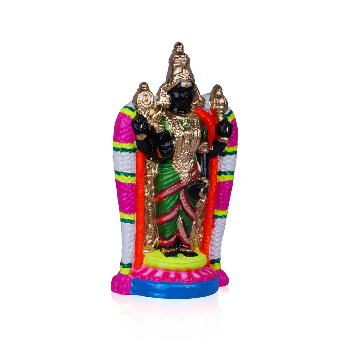 Thirukadaiyur Abirami Clay Golu Bommai- 11 X 5.5 Inches | Navaratri Golu Gombe/ Giri Golu Doll/ Navratri Decor - Image 5
