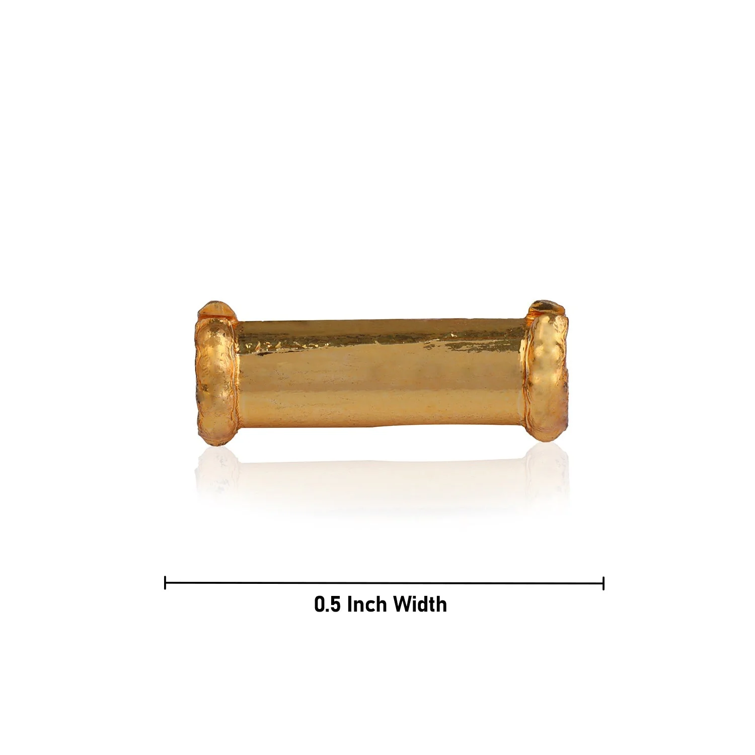 Thirumangalyam Thali Pipe - 0.5 Inch | Gold Polish Thali Nanal Kulai/ Thali Mangalsutra Pipe For Deity Decor - Image 3