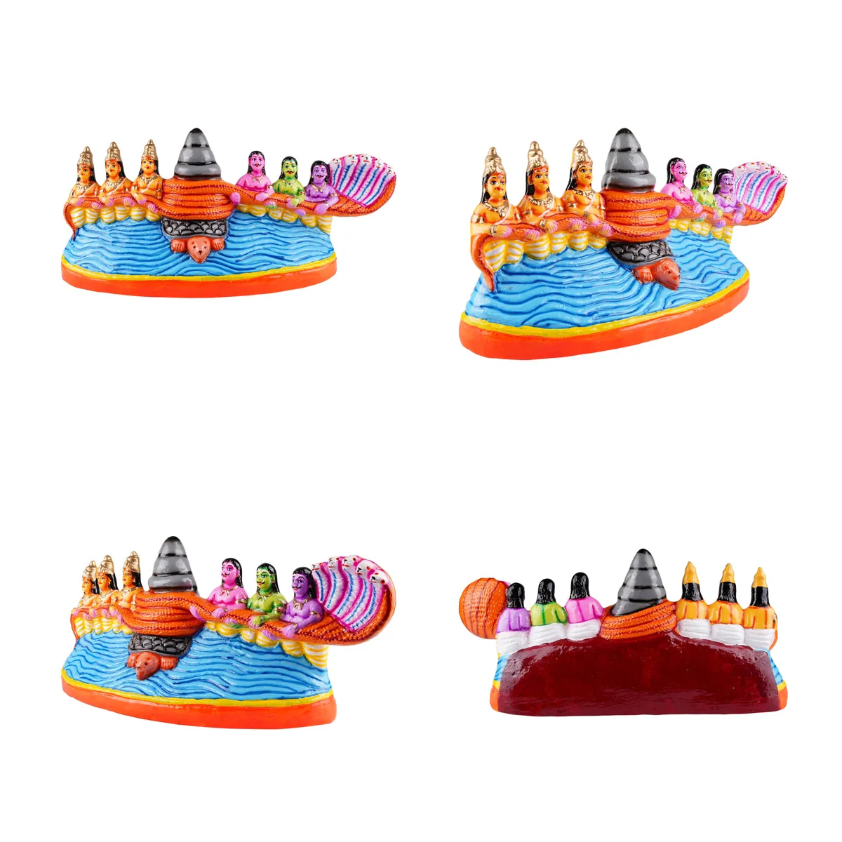 Thiruparkadal Clay Golu Bommai Set - 11 x 22 Inches | Giri Golu Doll/ Gombe/ Navaratri Golu Bomma - Image 10
