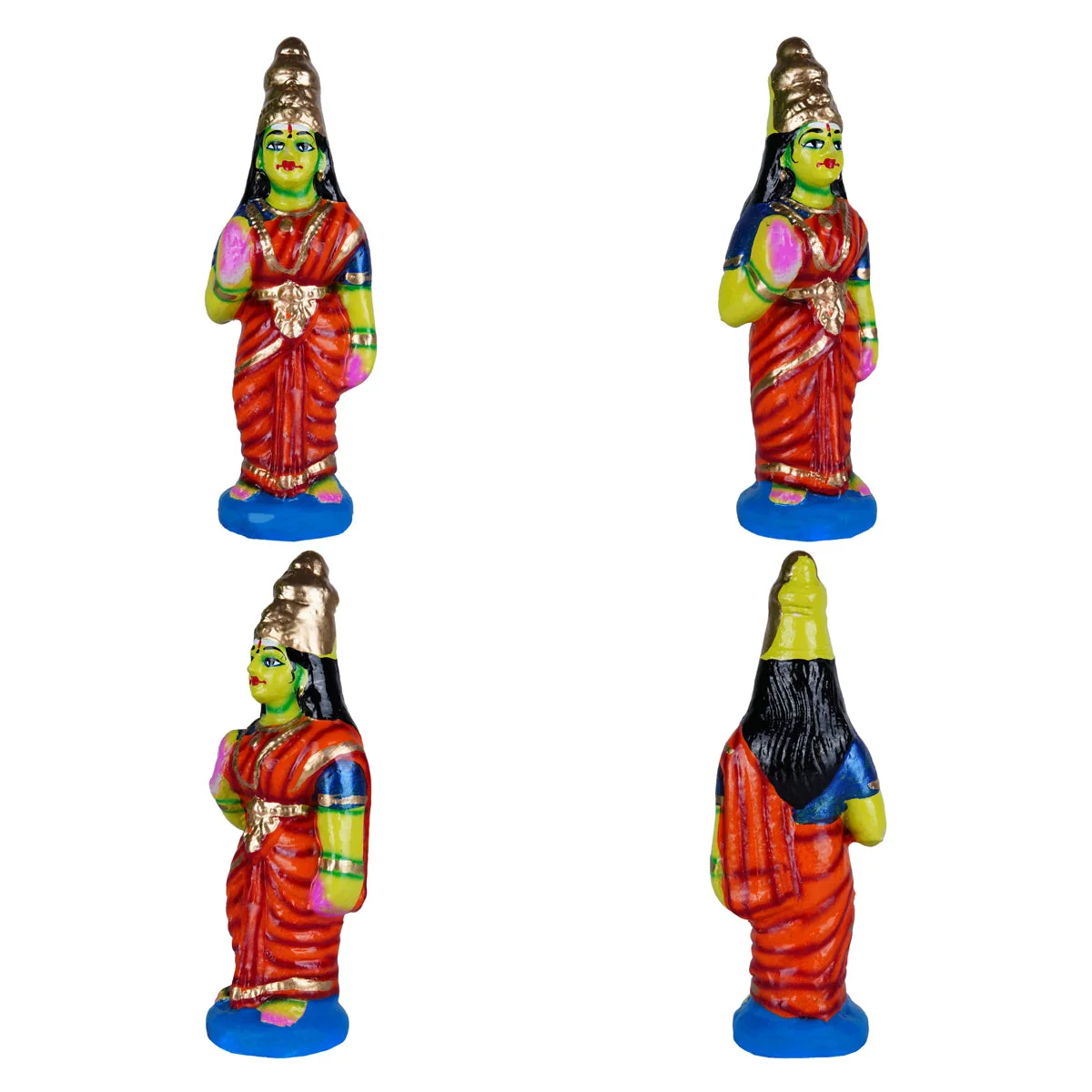 Thiruparkadal Clay Golu Bommai Set - 11 x 22 Inches | Giri Golu Doll/ Gombe/ Navaratri Golu Bomma - Image 3