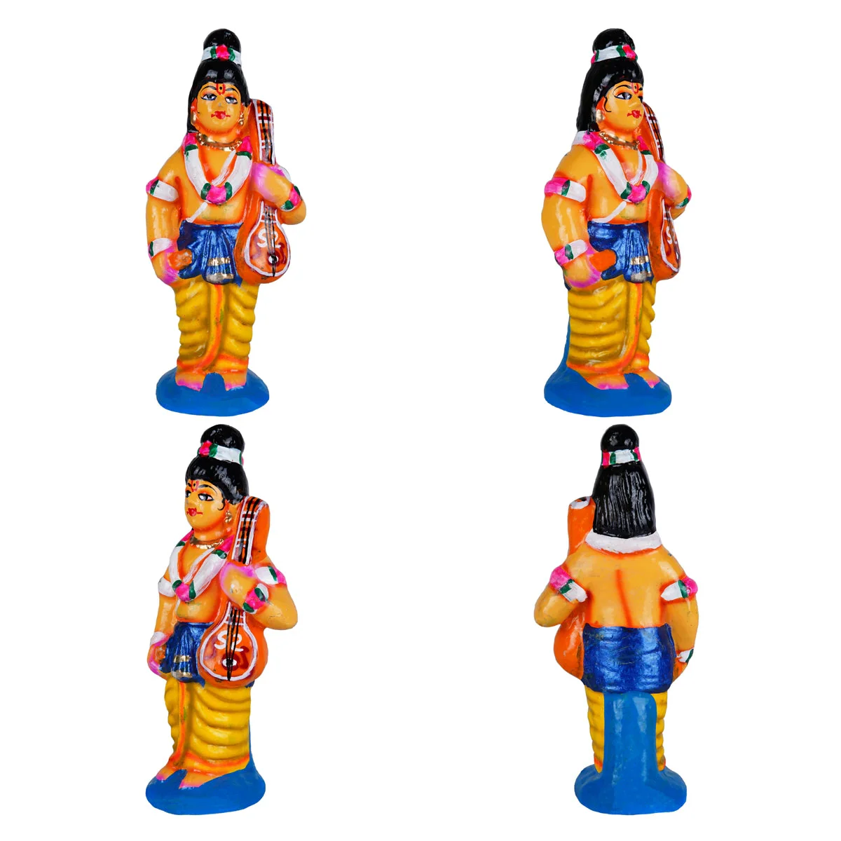 Thiruparkadal Clay Golu Bommai Set - 11 x 22 Inches | Giri Golu Doll/ Gombe/ Navaratri Golu Bomma - Image 4