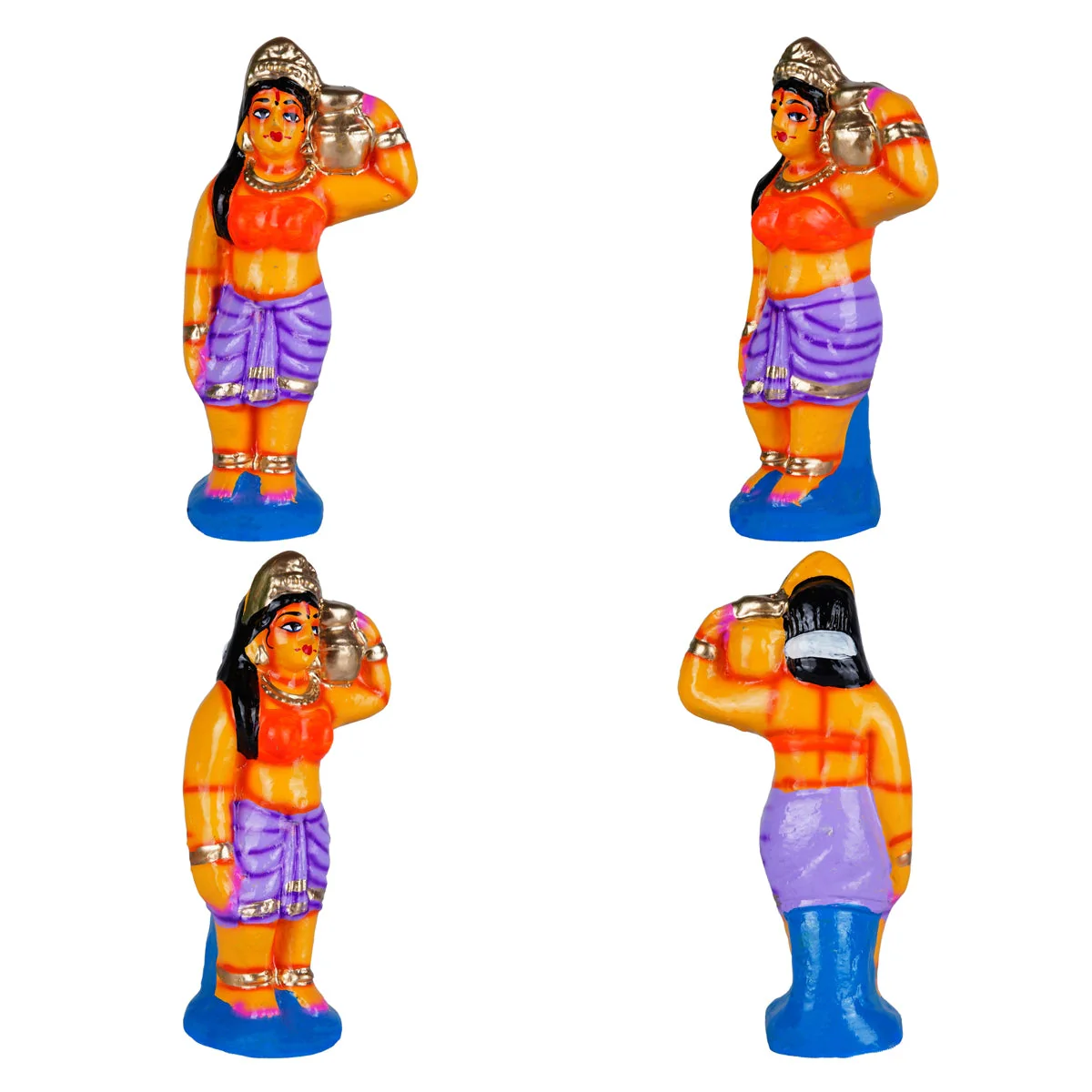 Thiruparkadal Clay Golu Bommai Set - 11 x 22 Inches | Giri Golu Doll/ Gombe/ Navaratri Golu Bomma - Image 5