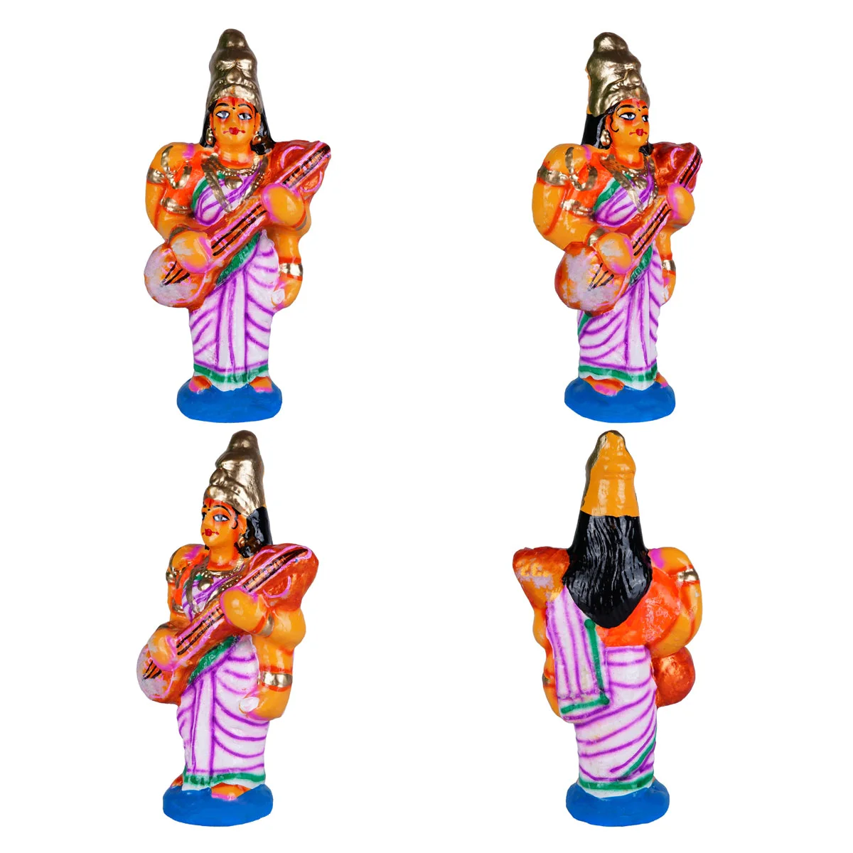 Thiruparkadal Clay Golu Bommai Set - 11 x 22 Inches | Giri Golu Doll/ Gombe/ Navaratri Golu Bomma - Image 7