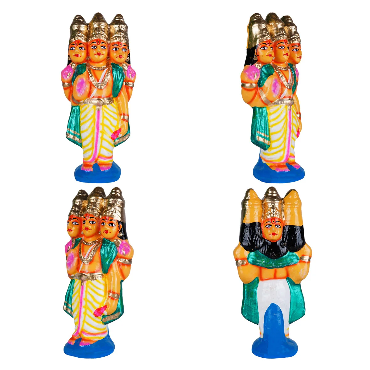 Thiruparkadal Clay Golu Bommai Set - 11 x 22 Inches | Giri Golu Doll/ Gombe/ Navaratri Golu Bomma - Image 9