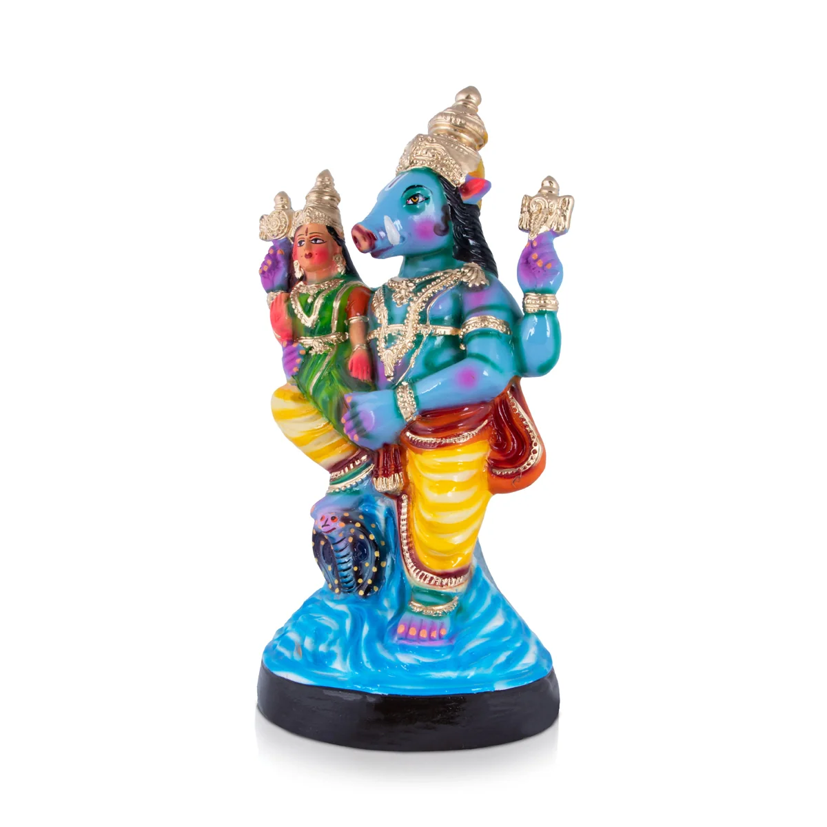 Thiruvidanthai Perumal Paper Mache Golu Bommai - 20 x 11 Inches | Giri Golu Doll/ Navaratri Golu Bomma/Gombe - Image 3