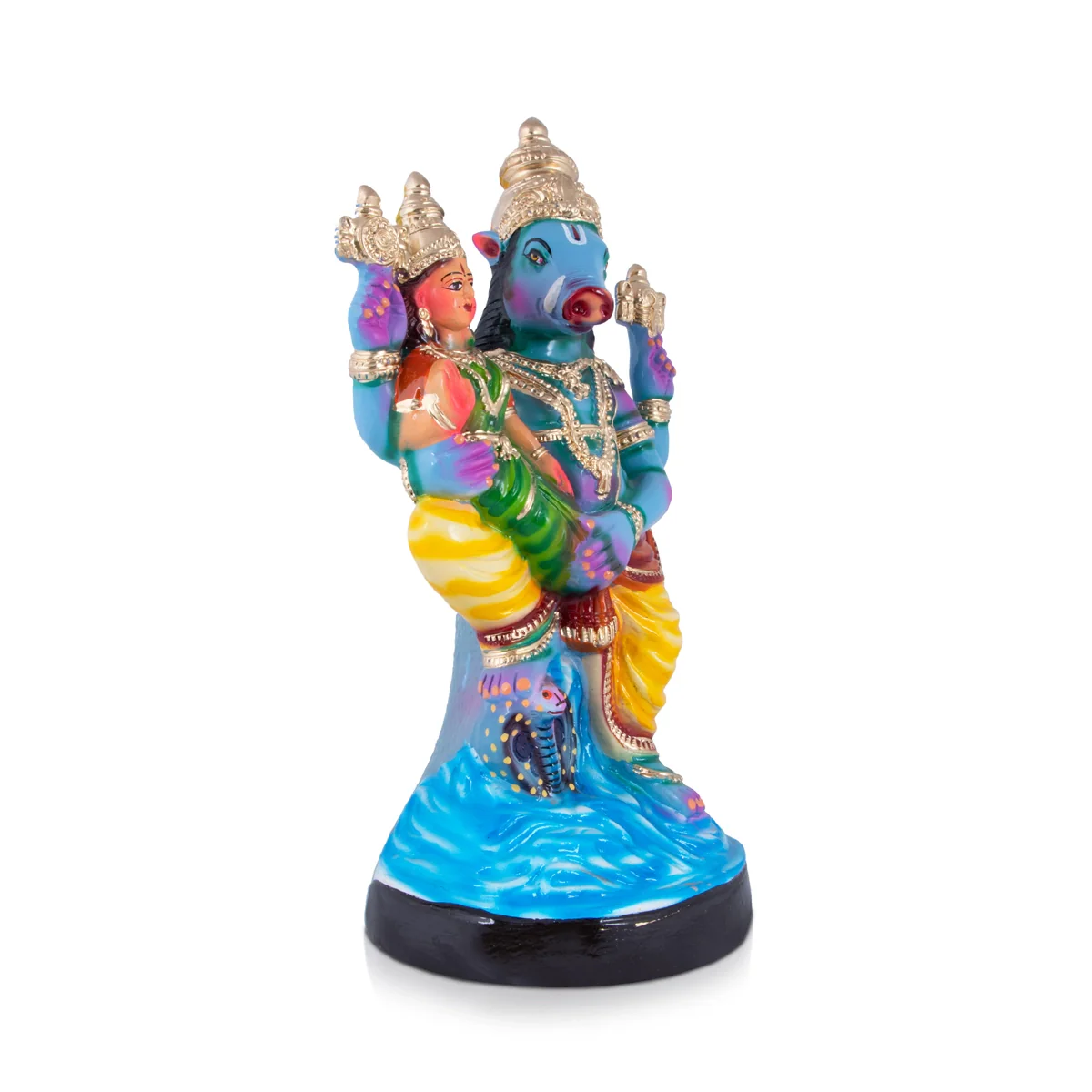 Thiruvidanthai Perumal Paper Mache Golu Bommai - 20 x 11 Inches | Giri Golu Doll/ Navaratri Golu Bomma/Gombe - Image 4