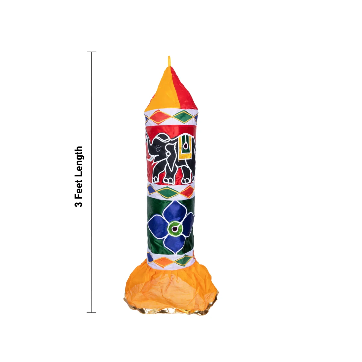 Decorative Thombai Pair - 3 Feet | Traditional Thombai Pillar/ Satin Temple Thombai for Decoration - Image 3