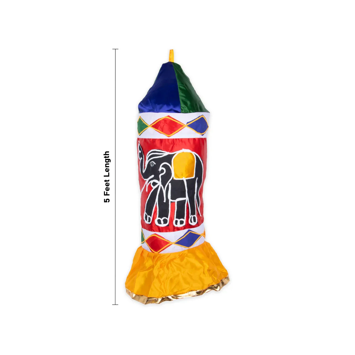 Thombai Set - 5 Feet | 2 Pcs/ Satin Cloth Temple Thombai/ Thombai for Temple Decoration - Image 4