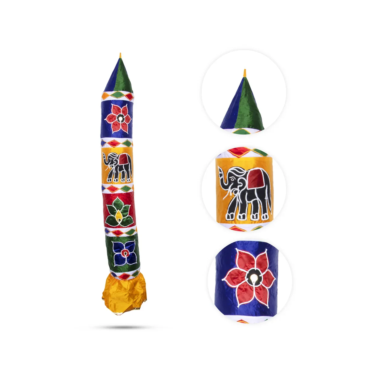 Thombai Set - 6 Feet | 2 Pcs/ Satin Cloth Temple Thombai/ Thombai for Temple Decoration - Image 2